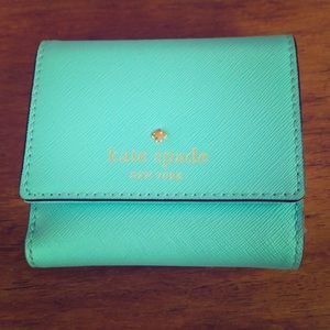 kate spade New York compact leather wallet